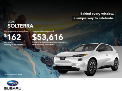 Get the 2026 Solterra today!