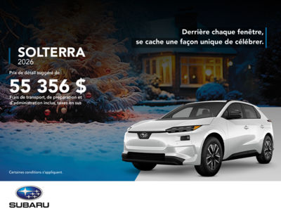 Procurez-vous le Solterra 2026!