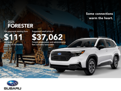 Get the 2026 Forester!