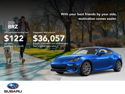 Get the 2026 BRZ today!