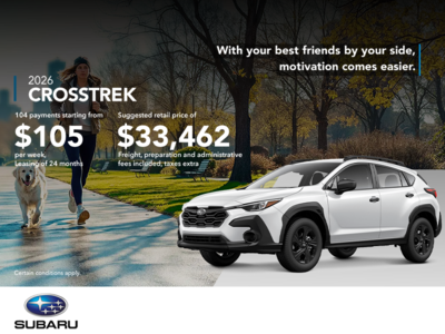 Get the 2026 Crosstrek today!