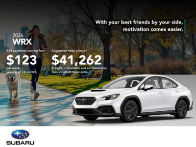 Get the 2026 WRX today!