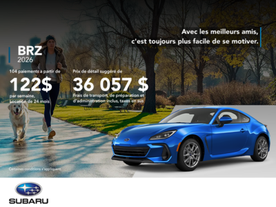 Procurez-vous la BRZ 2026!