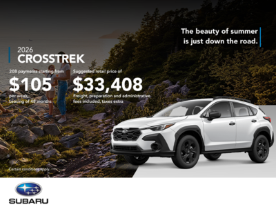 Get the 2026 Crosstrek today!