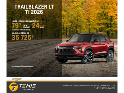 Le Chevrolet Trailblazer LT TI 2026