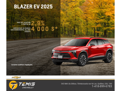 Procurez-vous le Chevrolet Blazer EV 2025
