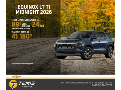 Procurez-vous le Chevrolet Equinox LT TI 2026