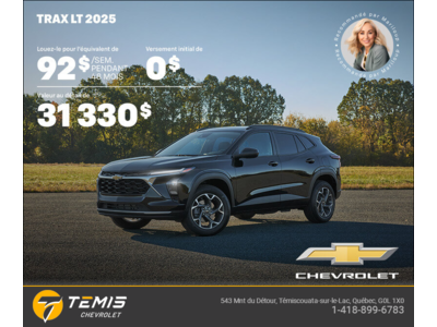 Procurez-vous le Chevrolet Trax LT 2025