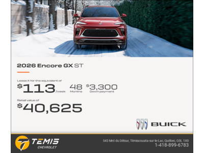 Get the 2026 Buick Encore GX