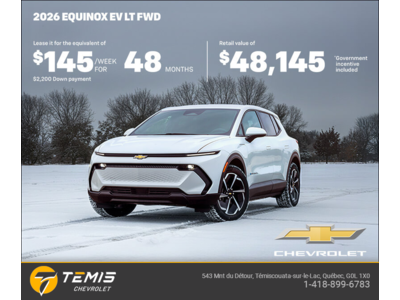 Get the 2026 Chevrolet Equinox EV