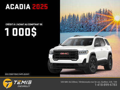 Le GMC Acadia 2025