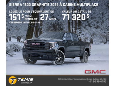 Le GMC Sierra 1500 2026 Graphite