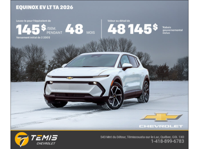Procurez-vous le Chevrolet Equinox EV 2026