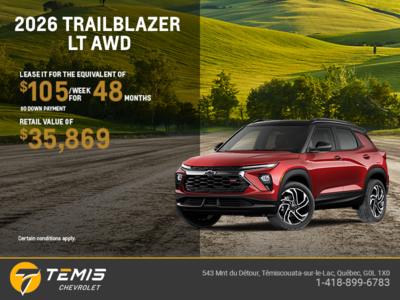Get the 2026 Chevrolet Trailblazer LT AWD