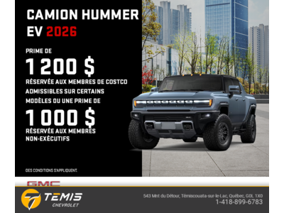 Le GMC Camion Hummer EV 2026