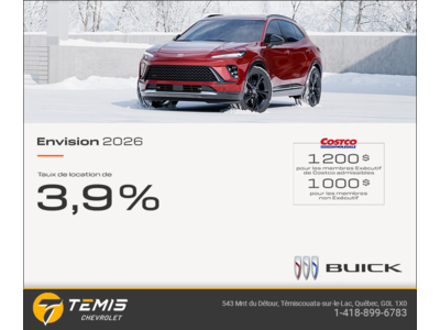 Procurez-vous la Buick Envision 2026