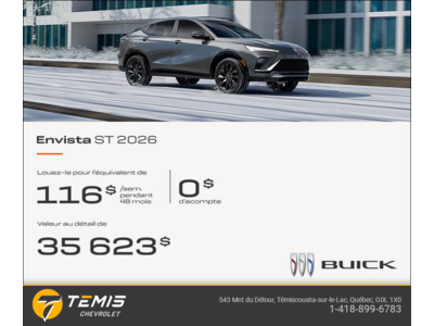 Procurez-vous la Buick Envista 2026