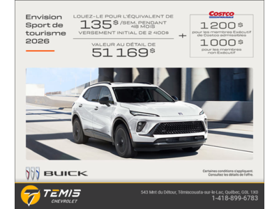 Procurez-vous la Buick Envision 2026
