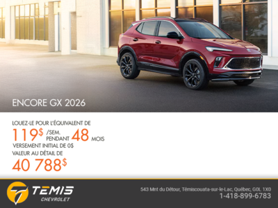 Procurez-vous le Buick Encore GX 2026