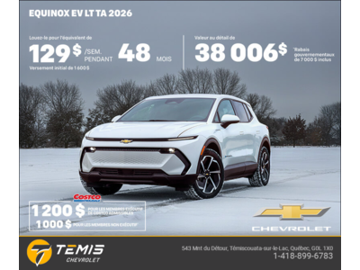 Procurez-vous le Chevrolet Equinox EV 2026