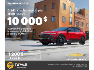 Procurez-vous le Chevrolet Equinox EV 2026