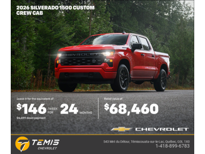 Get the 2026 Chevrolet Silverado 1500 Crew Cab
