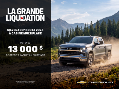 Le Chevrolet Silverado 1500 LT 2026