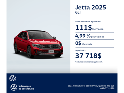 Procurez-vous la Volkswagen Jetta Gli 2025