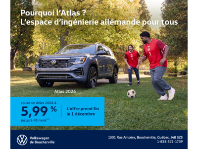 Procurez-vous le Volkswagen Atlas 2026