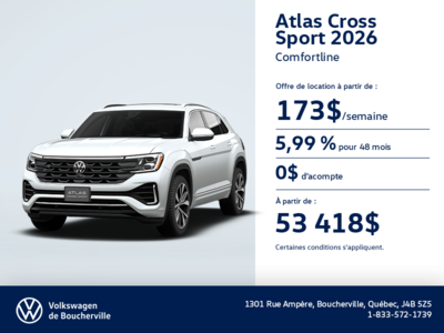 Procurez-vous le Volkswagen Atlas Cross Sport 2026
