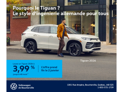 Procurez-vous le Volkswagen Tiguan 2026