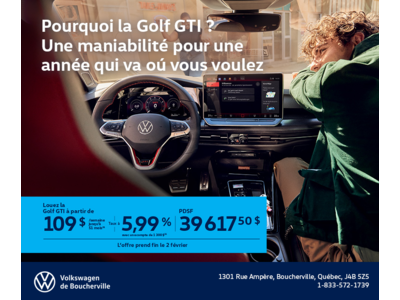 Procurez-vous la Volkswagen Golf Gti 2026