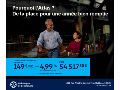 Procurez-vous le Volkswagen Atlas 2026