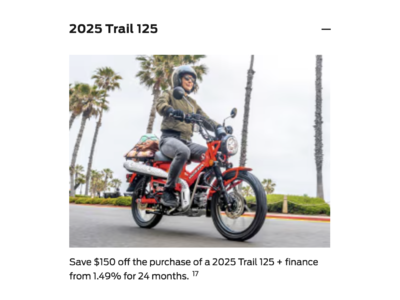 2025 Trail 125 [In Stock]