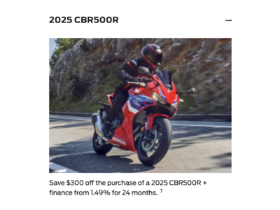 2025 CBR500R [In Stock]