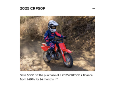 2025 CRF50F [In Stock]