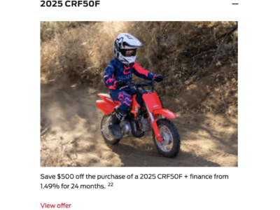 2025 CRF50F [In Stock]