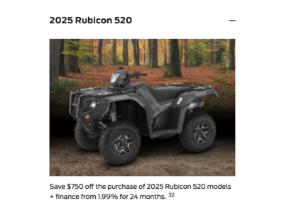 2025 Rubicon 520 [In Stock]