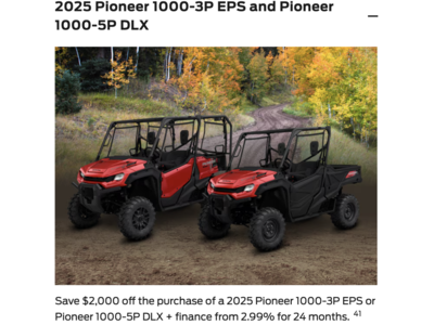 2025 Pioneer 1000-3P EPS or Pioneer 1000-5P DLX [In Stock]