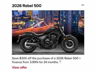 2026 Rebel 500 [in Stock]