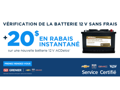 INSPECTION DE LA BATTERIE !