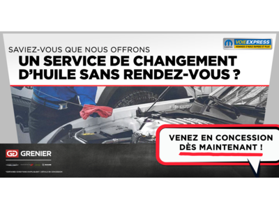 CHANGEMENT D'HUILE SANS RDV !