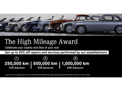 THE HIGH MILEAGE AWARD !