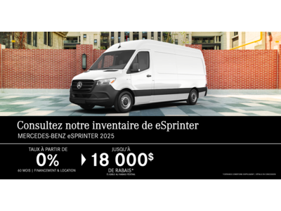 eSPRINTER 2025 DISPONIBLE !