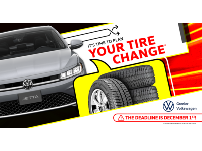 IT'S TIME TO PLAN YOUR TIRE CHANGE !