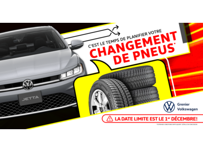 C'EST LE TEMPS DE PLANIFIER VOTRE CHANGEMENT DE PNEUS !
