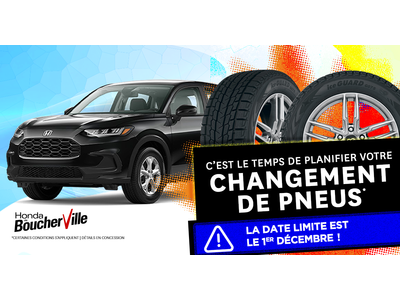 C'EST LE TEMPS DE PLANIFIER VOTRE CHANGEMENT DE PNEUS !