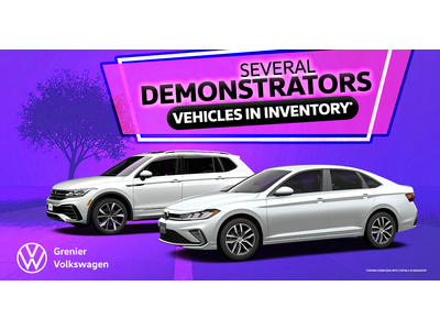 SEVERAL DEMONSTRATORS IN INVENTORY !