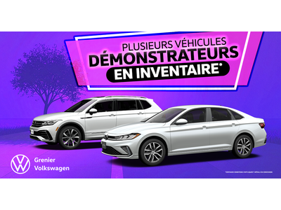 PLUSIEURS DÉMONSTRATEURS EN INVENTAIRE !