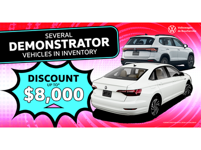 SEVERAL DEMONSTRATORS IN INVENTORY !